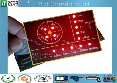 Circuito di SMT con il commutatore di membrana chiave di goffratura illuminato lampadina del LED